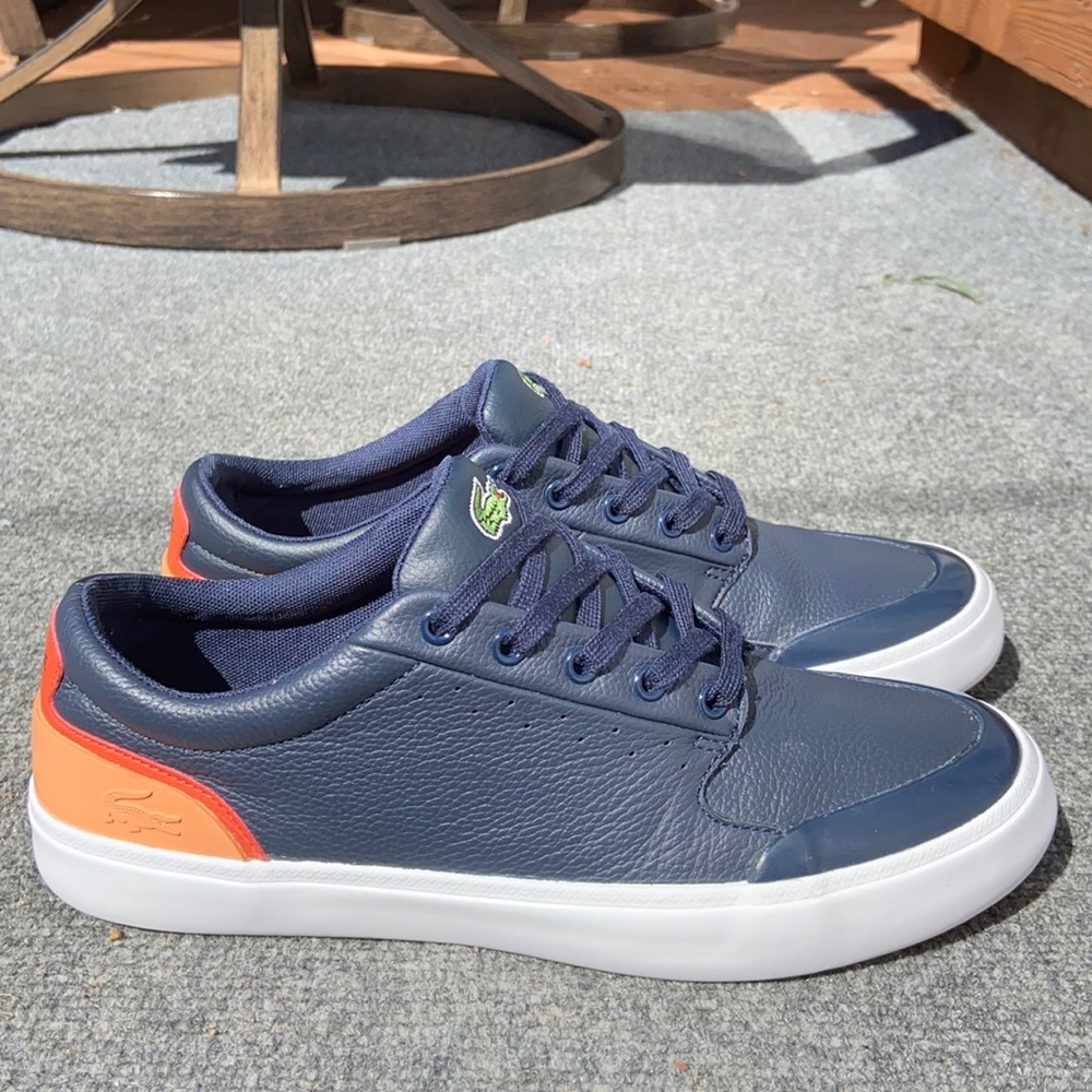 LACOSTE Blue leather shoe